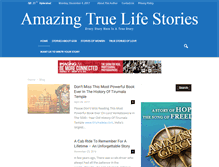 Tablet Screenshot of amazingtruelifestories.com